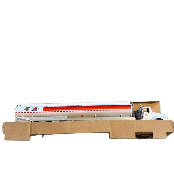 Vintage CITGO Toy Tanker Truck NEW Gas Oil White - Picture 1 of 5